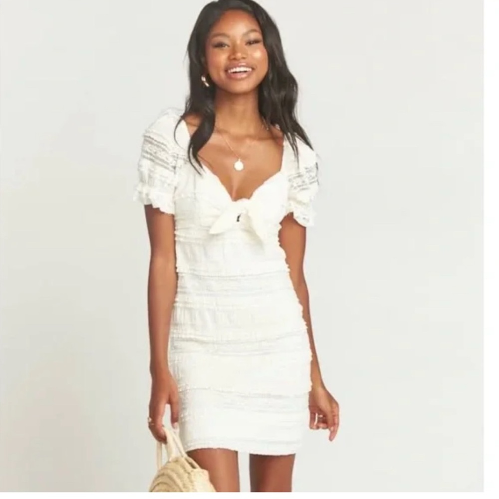 New! Show Me Your Mumu Honey Mini Dress in Ivory Szโ Medium $165